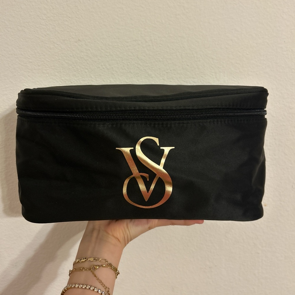Victoria's Secret Elegant Black Cosmetic Pouch